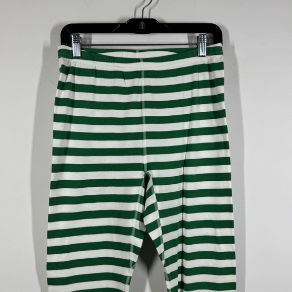 Hanna Andersson Green Stripe Pajama Set Size L Organic Cotton Comfy Sleepwear - Picture 10 of 15